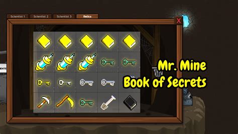 what does the book of secrets do in mr mine